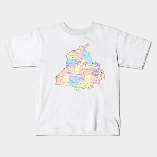 Punjab illustrated map Kids T-Shirt